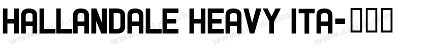 Hallandale Heavy Ita字体转换